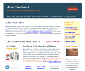 10acne.org: #1 Acne Treatment 1 Yr Guarantee! Extra Free Gift worth $49
Acne treatment and product reviews. We have reviewed 20 acne medications and 30 best acne treatment & skin care products, creams, gels and lotions on the market. Read the user reviews before buying.