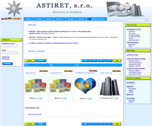 astiret.com: Internetový obchod Astiret - vývoj webových nástrojov , Webdesign , Tvorba webových stránok , Počitačové zostavy , počitače, PC, Hocus, Lotus
Ponúkame Vám redakčný systém na správu a dizajn vašej web stránky. Naše riešenia sú plne modifikovateľné podľa požiadaviek zákazníka - od jednoduchých prezentačných stránok, až po komplexné
	systémy ako blog, fórum, web shop. V ponuke možno nájsť aj niekoľko vybraných počitačových zostáv, dizajnovaných pre kvalitu, stabilitu a komfort zákazníka.