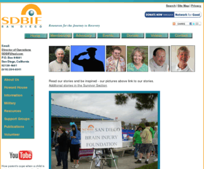 sdbif.org: San Diego Brain Injury Foundation
The San Diego Brain Injury Foundation (SDBIF) has been providing information, support, education, and community awareness for brain injury survivors and their families living in San Diego since 1983.