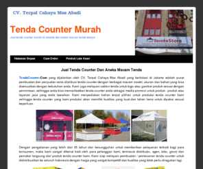 tendacounter.com: Tenda Counter Murah : Jual tenda counter murah di Jakarta dan aneka macam tenda lainnya
Jual tenda counter murah dan aneka macam tenda di Jakarta untuk distributor, agen, toko atau pemakai langsung se Indonesia