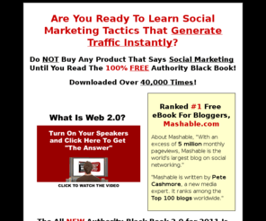 authorityblackbook.com: Authority Black Book - Social Marketing Tactics and Web 2.0 Traffic Generation Strategies...
