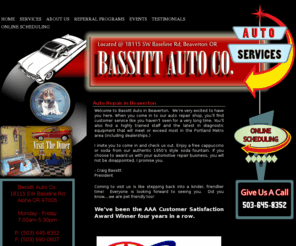 bassitt.com: Bassitt Auto Co. | Auto Repair Shop Beaverton Oregon
Bassitt Auto is an Auto Repair Shop located in Beaverton Oregon. If you need an honest and reliable auto mechanic, Bassitt is here for you.