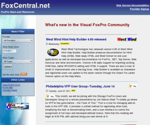 foxcentral.net: FoxCentral News
FoxCentral News -  News for the Visual FoxPro Developer Community.