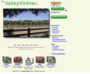 valleyviter.com: Buy Direct from ValleyVintner 
Serving Boutique and Professional Vintners from the heart of California Wine Country