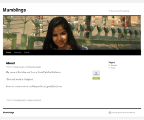 ruchikapandit.com: Mumblings | In the process of revamping!
