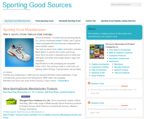 sportinggoodsources.com: Sporting Good Manufacturers Sources
Sporting Good Manufacturers.Find out more information about Sporting Good sourcing.