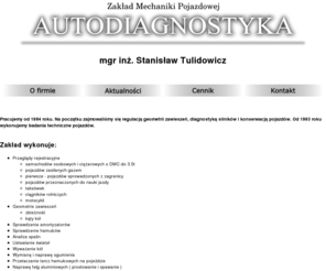 bhengine.org: Zakład Mechaniki Pojazdowej AUTODIAGNOSTYKA
Zakład Mechaniki Pojazdowej AUTODIAGNOSTYKA