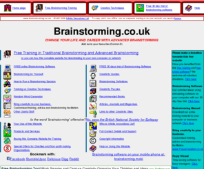 brainstorming.org.uk: Brainstorming .co.uk for all your brainstorming needs
Everything you need to know about brainstorming - rules, software and free training including a random word generator. Creative and lateral thinking problem solving techniques