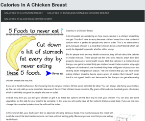 caloriesinachickenbreast.com: Calories In A Chicken Breast
Calories in a Chicken Breast