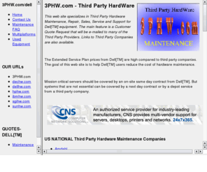 dellhw.com: 3PHW.com
Third Party Hardware Maintenance