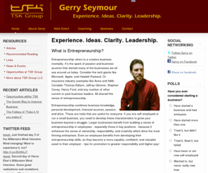 gerryseymour.com: Experience. Ideas. Clarity. Leadership.
Gerry Seymour - Experience. Ideas. Clarity. Leadership.