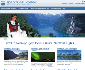 norway-travel.com: Fjord Travel Norway, Fjord tours, Cruises & Northern Lights holidays | Fjord Travel Norway
Book an amazing Norway holiday: Fjord tours & Fjord cruises, Cruise Norwegian coast & Arctic Circle, Northern Lights Cruises & tours. Dog sledding, Snow mobile & Ice hotel.

