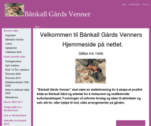 baankallvenner.org: Bånkall Gårds VennerForsiden
 