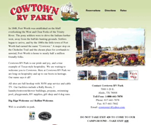 cowtownrvpark.com: Cowtown RV Park - Just West Of Fort Worth, TX
