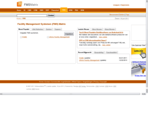 fmsmatrix.nl: FMS Systemen Vergelijken - Facility Management Software Systemen FMS Vergelijken FMS Selecteren en FMS Pakketten.
Facility Management Systemen (FMS) Matrix
