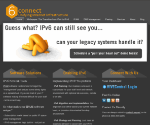 fromcloudytocomputing.com: 6connect, Inc. - Unifying Internet Infrastructure
6connect provides an infrastructure management platform for datacenters. By incorporating network management and facility monitoring, we offer a holistic view of your datacenter.