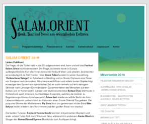 salam-orient.at:   Salam.orient  
Musik, Tanz und Poesie aus orientalischen Kulturen.