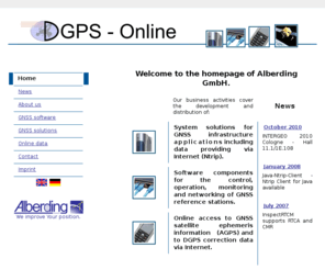 alberding.eu: Alberding GmbH
Main page of DGPS-Online.