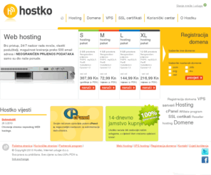 hostko.hr: Web hosting, VPS hosting, reseller hosting, domene, SSL certifikati | Hostko.hr
Web hosting, reseller hosting, registracija domena, SSL certifikati, VPS. Korisnička podrška 0-24!