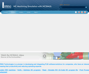 spring.fr: SPRING Technologies | CNC Machining simulation/verification software | Developing and integrating PLM software/solutions for companies

