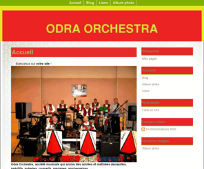 odra-orchestra.com: ODRA ORCHESTRA
Présentation de l'association Odra Orchestra.
Société musicale franco-polonaise
animation de soirées ou matinées dansantes
apéritifs, anniversaires, mariages, ou autres
vente de CD