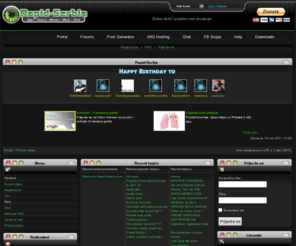 rapid-serbia.com: Rapid-Serbia Forum • Portal
Vise foruma posvecenih raznim opuštenim temama, prevashodno kompjuterima, download linkovima i zabavi.Opisi i kritike najnovijih Filmova, Serija, Programa, Knjiga, Igara i Muzike.