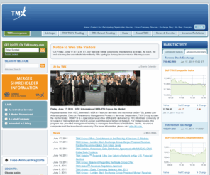 tsxmarkets.net: The Stock Market, Canadian Stock Exchange | TMX Group
Discover the Canadian stock market with current stock quotes, prices and listed companies at Toronto Stock Exchange.