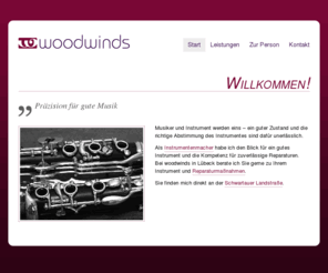 woodwinds-werkstatt.de: Woodwinds - Professionelle Reparaturen von Saxophonen und Klarinetten in Lübeck
Woodwinds - Ich biete Ihnen professionelle Reparaturen von Saxophonen und Klarinetten unter Verwendung von hochwertigen Materialien in Lübeck.