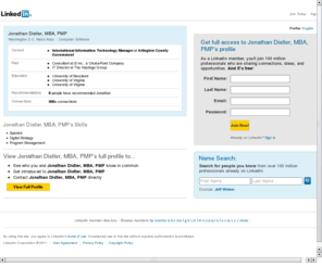 jonathandistler.com: Jonathan Distler, MBA, PMP  | LinkedIn
View Jonathan Distler, MBA, PMP's professional profile on LinkedIn.  LinkedIn is the world's largest business network, helping professionals like Jonathan Distler, MBA, PMP discover inside connections to recommended job candidates, industry experts, and business partners.