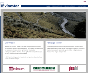 vinestor.com: Hjem
Vinestor AS er holdingselskapet for Vinarius, Vinum og PlusVini, som alle importerer vin og brennevin til det norske markedet.