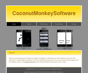 coconutmonkeysoftware.org: CoconutMonkeySoftware
web home of coconut monkey software