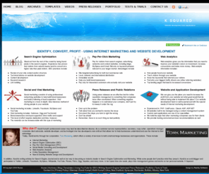 kandiandkeith.com: Website Development and Web Applications - K2 - K Squared
K Squared specializes in Internet marketing, including but not limited to, search engine optimization (seo), pay per click (ppc), web analytics, social and viral marketing and website development.