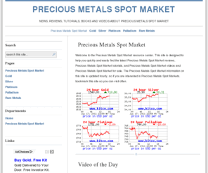 preciousmetalsspotmarket.com: Precious Metals Spot Market - News, Reviews, Tutorials, Books and Videos about Precious Metals Spot Market
News, Reviews, Tutorials, Books And Videos About Precious Metals Spot Market