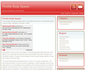 throttlebodyspacer.org: Throttle Body Spacer
All about the throttle body spacer including what it is, reviews about the benefits, and where to find a cheap throttle body spacer.