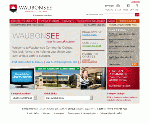 waubonsee.edu: Waubonsee Community College -- Where Futures Take Shape.
