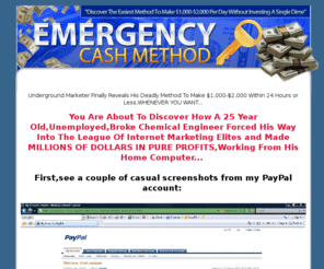 emergencycashmethod.com: WARNING:This SPECIAL DISCOUNT OFFER Is Ending VERY SOON.....
