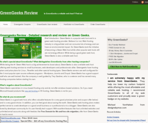 greengeeksreview.com: Green Geeks Review - Detailed review of Green geeks
Green geeks Hosting reviews. Is Greengeeks  hosting any good? Find out. All about Greengeeks Hosting