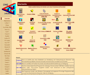 lmg-solutions.de: lmg-solutions / Programme für Schüler und Lehrer
Selbst erstellte Software für Schüler und Lehrer ! Kostenlos als Download.