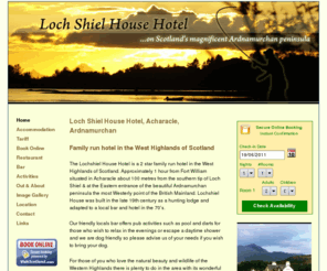 lochshielhotel.com: Loch Shiel Hotel, Acharacle, Holiday Accommodation Ardnamurchan Highlands of Scotland
Hotel on Loch Shiel, Acharacle, Ardnamurchan.  Holiday accommodation in magnificent scenery on the west coast of Scotland, near Fort William Glenfinnan and Strontian in Lochaber, Scottish Highlands.