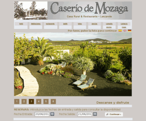 caseriodemozaga.com: Caserío de Mozaga -  Casa Rural & Restaurante - descanse y disfrute - relax & enjoy - entspannen & genießen - Lanzarote
Caserio de Mozaga Uno de los mejores Hoteles con encanto de Lanzarote, Islas Canarias. Tradicional, autentico y confortable. Fantástico Restaurante de mercado, productos locales y buenos vinos que satisfaceran a cualquier gourmet. Magnificas vistas al campo. Un lugar perfecto para viajeros que busquen relax y una buena y sana gastronomía. Convenciones, bodas, incentivos 