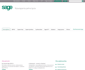 sage.com.pl: Sage - Oprogramowanie dla biznesu
Producent uznanego oprogramowanie dla firm. Systemy zarządzania dużymi, średnimi i małymi przedsiębiorstwami.Oprogramowanie dla biznesu. Programy do zarządzania przedsiębiorstwem.