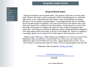 acquiregamestats.com: ACQUIRE GAME STATS
