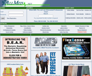 allmed.net: AllMed - Where Emergency Services 'click'!
EMS, Fire, Law Enforcement, Public Safety Unfiforms and Equipment