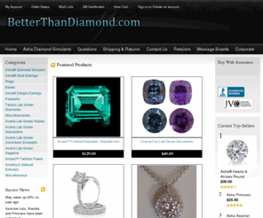 betterthandiamond.com: Asha Diamond Simulant - The Worlds Most Realistic Diamond Simulant (Fake Diamonds)
The worlds most realistic diamond simulant