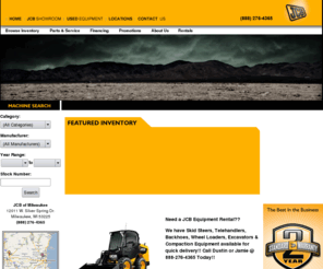 bobcatskidsteerswi.com: JCB of Milwaukee: Wisconsin Used Construction Equipment, Backhoe Wheel Loaders, Backhoes, Excavators, JCB Skid Steers & Loadall Telehandlers in WI.
Milwaukee & Madison, WI equipment dealer offers JCB construction equipment, new & used construction & agricultural backhoes, backhoe loaders, all-wheel loaders, front end loaders, compact, tracked & mini excavators, agricultural & compact loadall telehandlers, skid steer track loaders, tandem & single vibratory drum compactors, rough-terrain forklifts & more in Wisconsin. Sales, service, rentals & parts at JCB of Milwaukee, a division of Yes Equipment & Services.