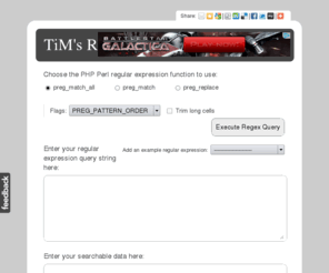 regex-tester.com: [TiM's Regex Tester]
Test out your PHP regular expression patterns with this lightweight AJAX script!