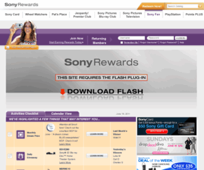 sonyrewards.com: Home - Sony Rewards
