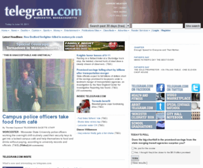 telegram.com: Worcester Telegram & Gazette - telegram.com
Telegram.com is the number one news and information site in Central Massachusetts. Find out what is going on in 70 Worcester County communities - community affairs, sports, business, entertainment and much more!