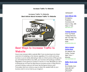 drivingtraffictowebsites.net: increase traffic to website
increase traffic to website, there are many places to find out and learn about increase traffic to website online, discover the best sources here.  