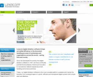 lexacom.com: Dictation Management Software :: Lexacom
Lexacom Talk & Type digital dictation and workflow management software is the market leading digital dictation software.